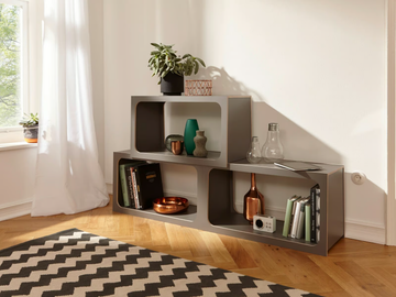 BOXIT - Open freestanding plywood bookcase by Müller Small Living - view 3